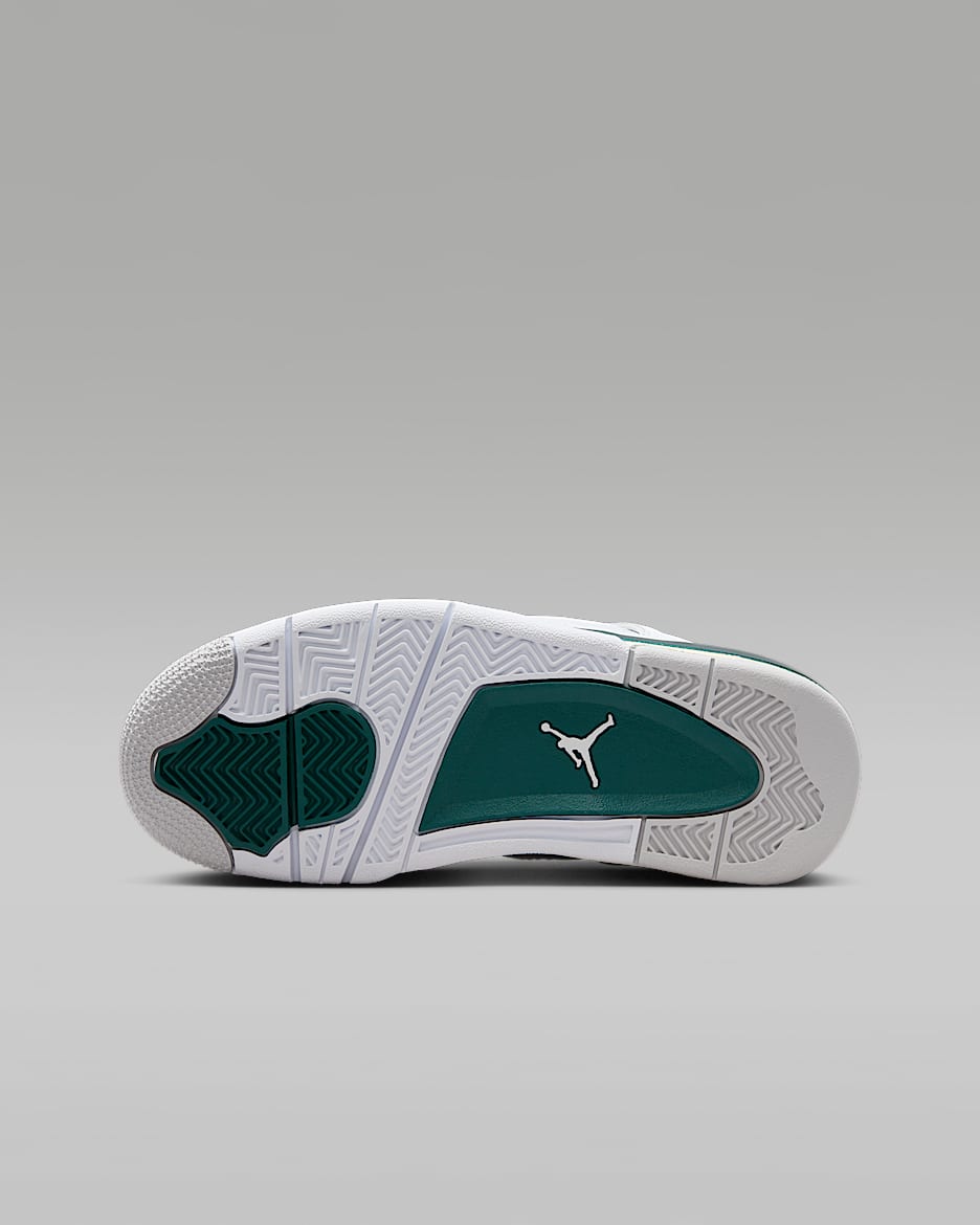 Air Jordan 4 Retro Oxidized Green Big Kids Shoes. Nike